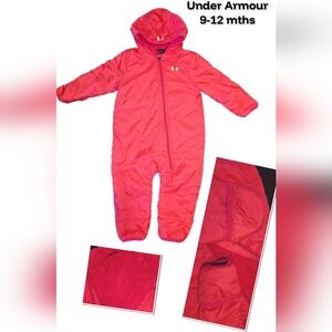 Under Armour Bright Pink Infant Snowsuit